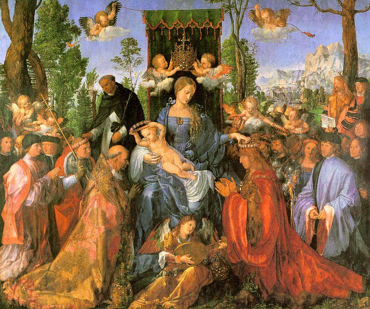 Albrecht Durer Altarpiece of the Rose Garlands Germany oil painting art